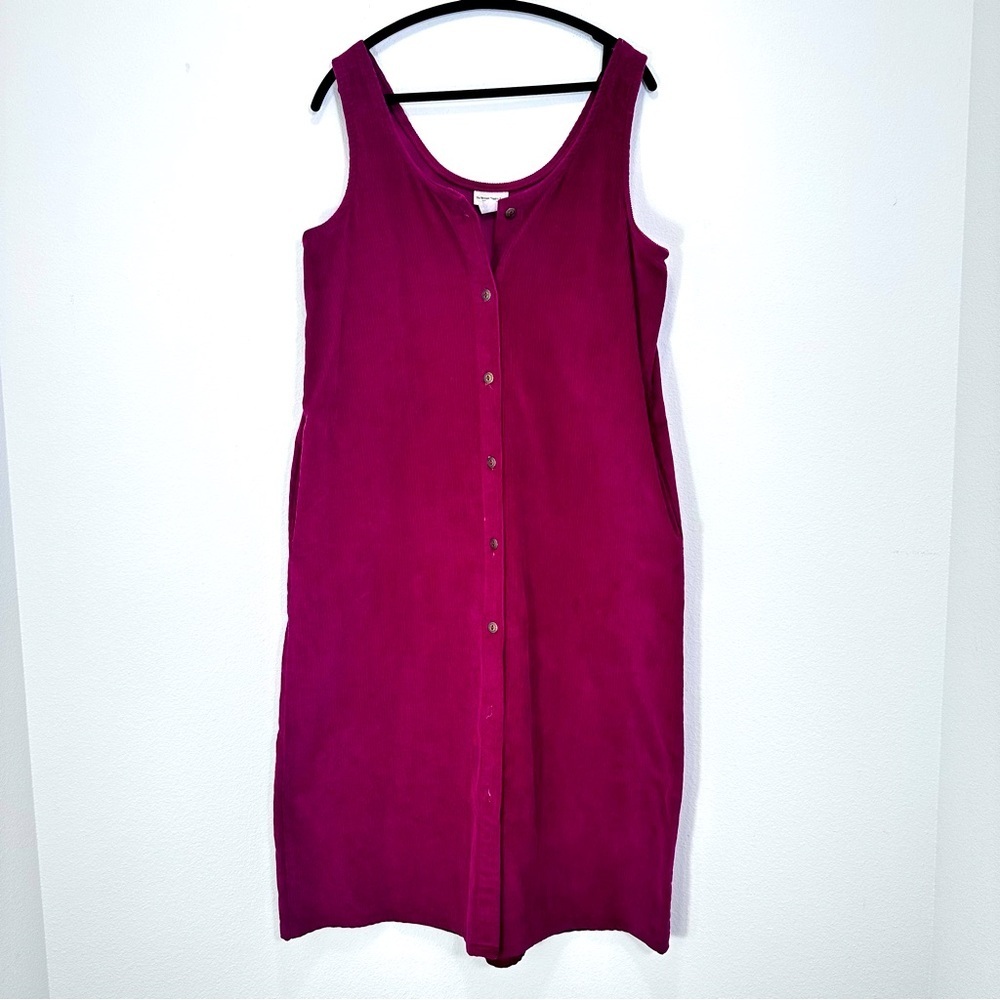 Sleeveless Magenta Midi Dress